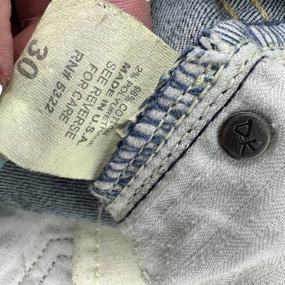 David Kahn Jeanswear Denim Bermuda Long Shorts Womens 30 Mid Rise Goblincore - Picture 11 of 11